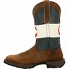 Durango Rebel by Colorado Flag Western Boot, BARK BROWN/COLORADO FLAG, W, Size 11.5 DDB0346